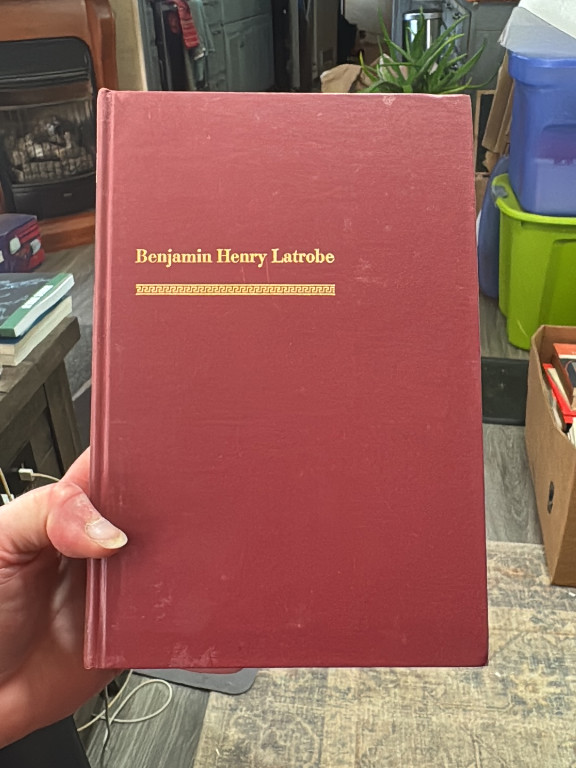 Hardcover book titled 'Benjamin Henry Latrobe' by Talbot Hamlin