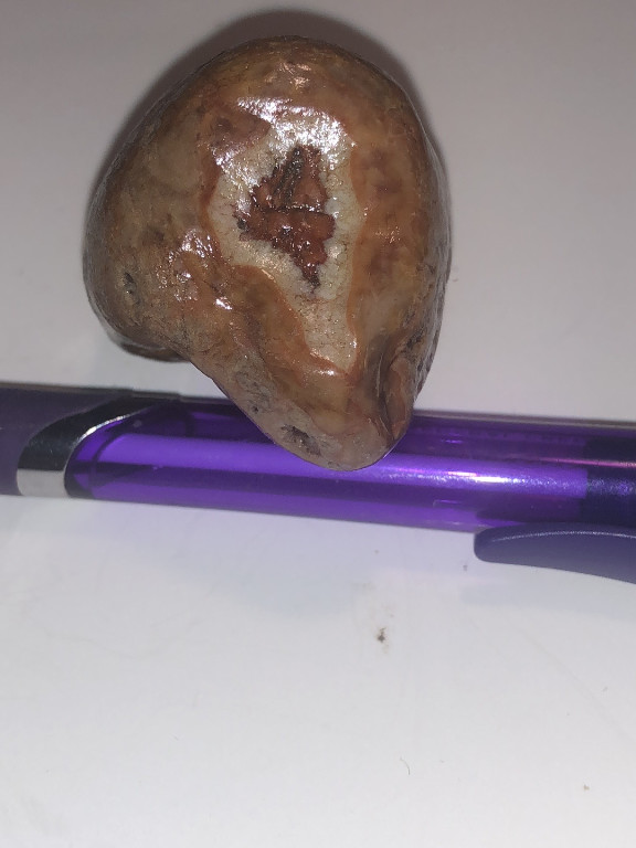 Natural raw agate geode specimen