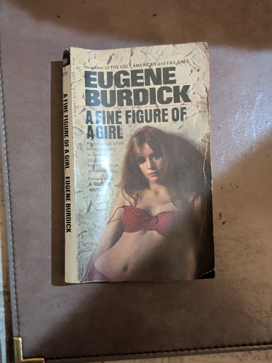 Paperback book titled 'A Fine Figure of a Girl' by Eugene Burdick, Fawcett Crest edition