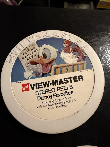 GAF View-Master stereo reels featuring Disney Favorites including Donald Duck