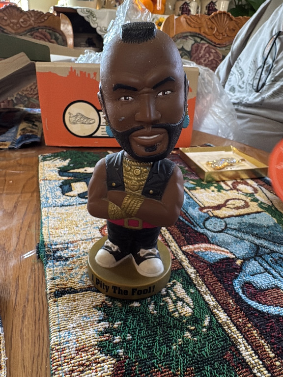 Vinyl bobblehead titled 'Mr. T I Pity The Fool Wacky Wobbler' by Funko