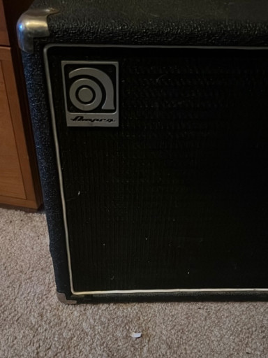 Ampeg bass guitar amplifier cabinet