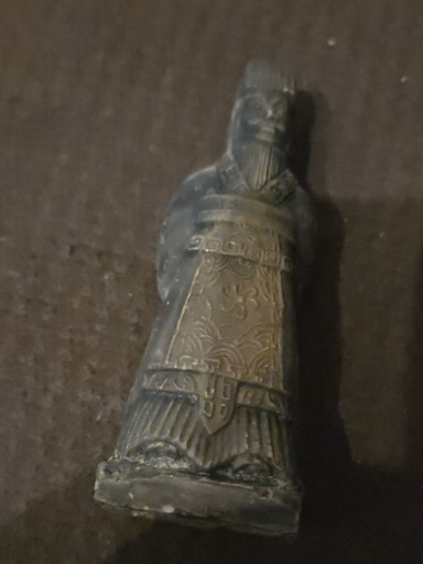 Terracotta replica of a Chinese Qin Dynasty warrior figure
