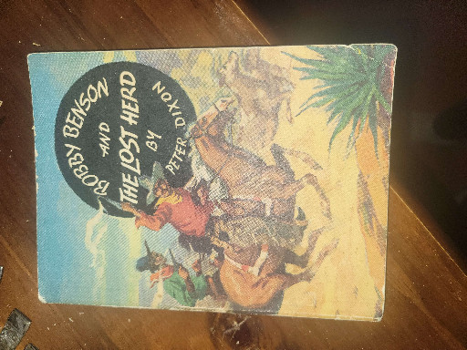 Vintage paperback book titled 'Bobby Benson and the Lost Herd' by Peter Dixon