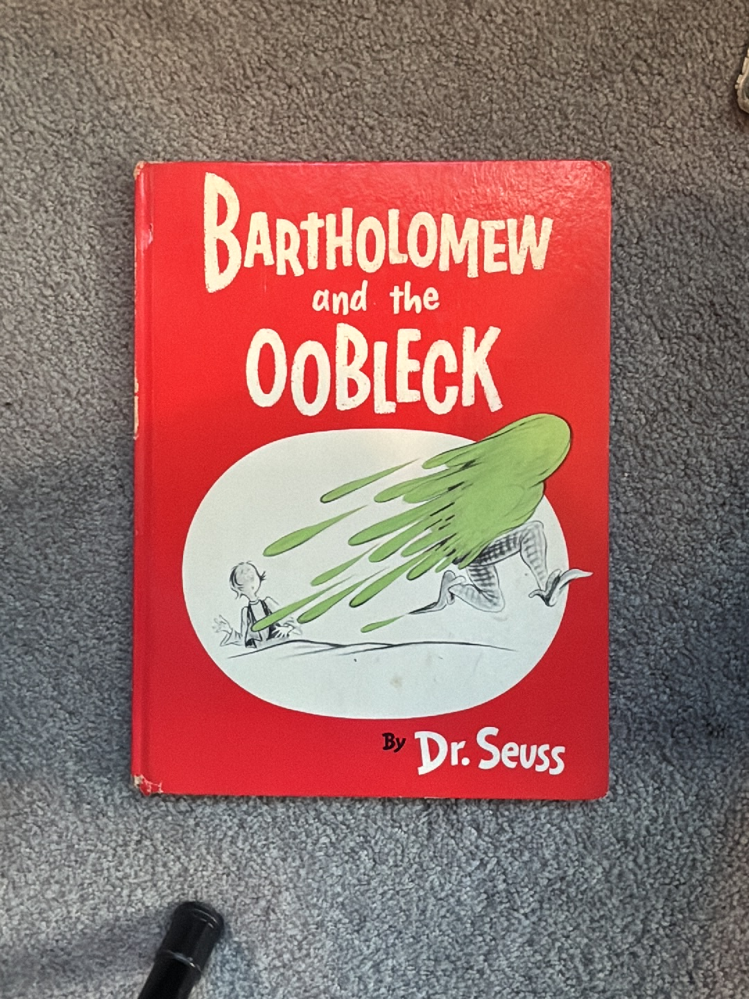 Children's book titled 'Bartholomew and the Oobleck' by Dr. Seuss
