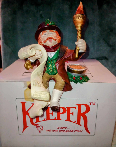 Resin figurine titled 'The Keeper of Christmas' by Shenandoah Designs