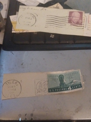 United States postage stamps on postal covers, including 1953 Washington Territory 4-cent stamp and other commemorative issues