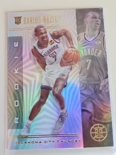 2019-20 Panini Illusions basketball trading card #169 featuring Darius Bazley, Oklahoma City Thunder rookie card