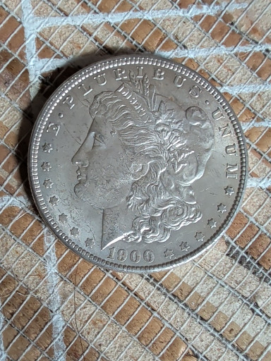Silver Morgan Dollar coin dated 1900-O