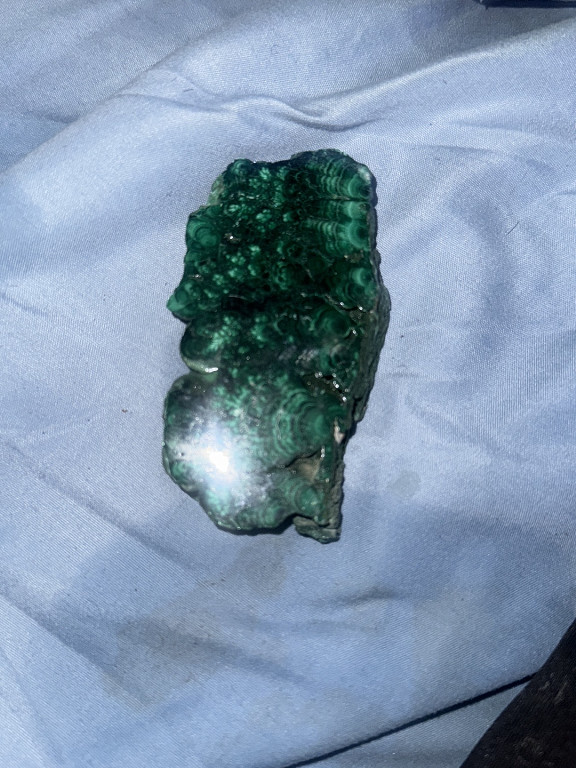 Natural malachite mineral specimen