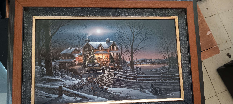 Framed print titled 'And Crown Thy Good with Brotherhood' by Terry Redlin