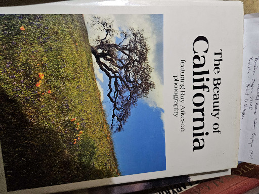 Hardcover book titled 'The Beauty of California' by Paul M. Lewis and Robert D. Shangle