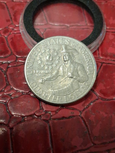 1776-1976 D Bicentennial Quarter with DDO (Doubled Die Obverse) error, United States Mint