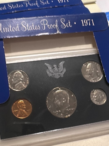 1971 United States Proof Set issued by the U.S. Mint