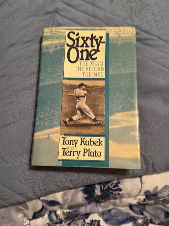 Book titled 'Sixty-One: The Team, The Record, The Men' by Tony Kubek and Terry Pluto