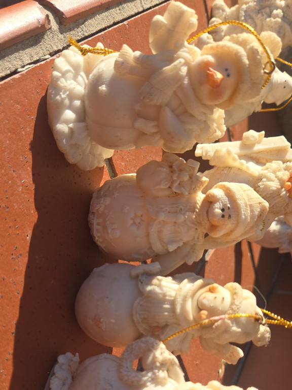 Resin snowman figurine ornaments