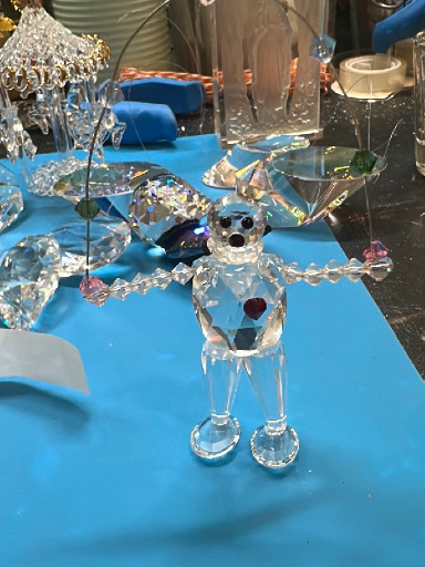 Crystal figurine titled 'Pierrot' from the Masquerade Series by Swarovski
