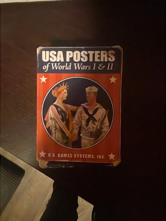 Playing card deck titled 'USA Posters of World Wars I & II' by U.S. Games Systems, Inc.