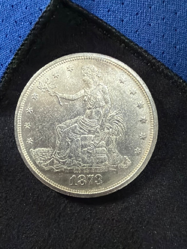 Moneda de plata Trade Dollar de Estados Unidos de 1873