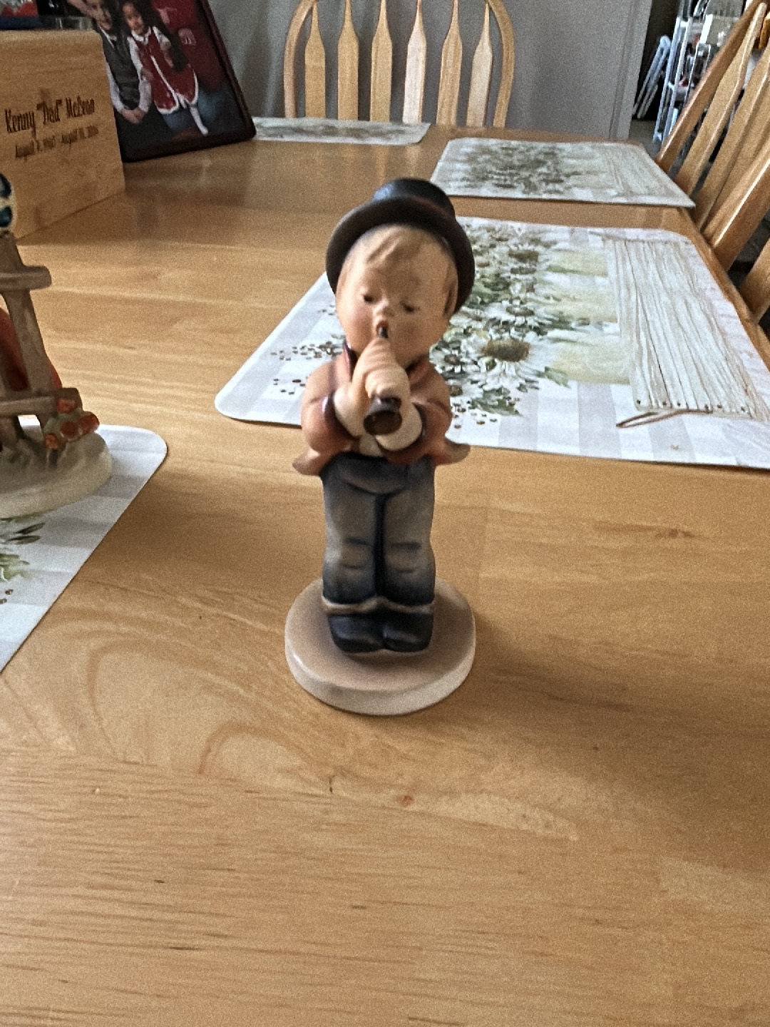 Porcelain figurine titled 'Serenade' by Hummel/Goebel