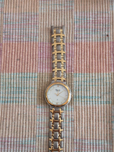 Two-tone stainless steel and gold-plated quartz watch 'Versalles 902.105' by UPS