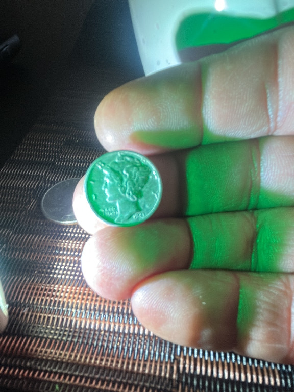 Moneda Mercury Dime de plata de 10 centavos estadounidense