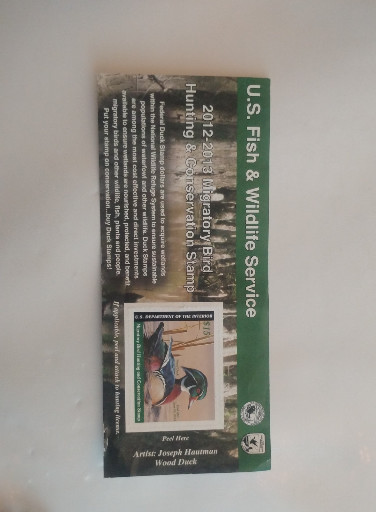 U.S. Fish & Wildlife Service 2012-2013 Federal Duck Stamp (RW79) featuring 'Wood Duck' by Joseph Hautman