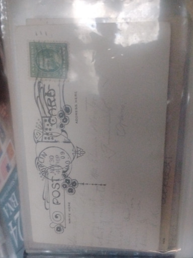 Vintage postcard titled 'Can You fix a Date' with postmark and stamp