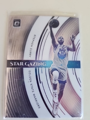 2021-22 Panini Donruss Optic 'Star Gazing' insert card #2 featuring Stephen Curry