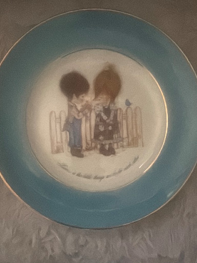 Ceramic collector's plate titled 'Petticoats and Pantaloons' from the Love...is series by Roth