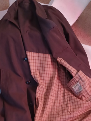 Vintage wool overcoat by O'Beirne Fitzgibbon Ltd. of Dublin