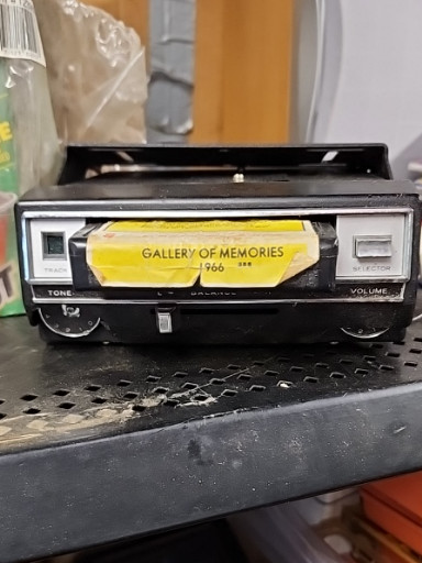 Vintage car stereo 8-track tape player, circa 1970s