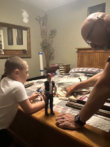 Vintage action figures including 1977 Kenner Star Wars Han Solo and other collectible dolls
