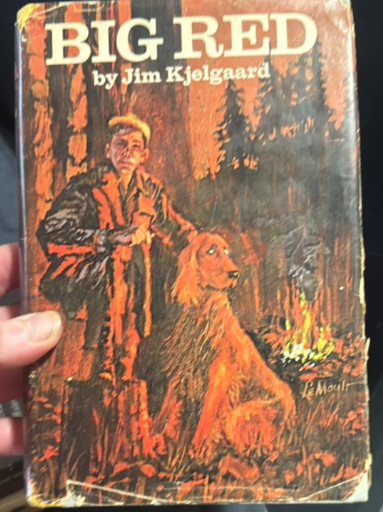 First edition hardcover book titled 'Big Red' by Jim Kjelgaard