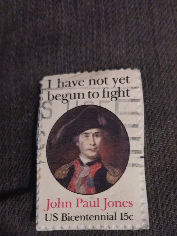 US Bicentennial postage stamp featuring John Paul Jones