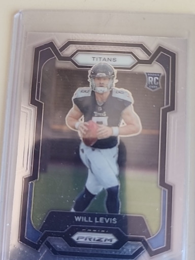 2023 Panini Prizm Football Rookie Card #397 featuring Will Levis, Tennessee Titans