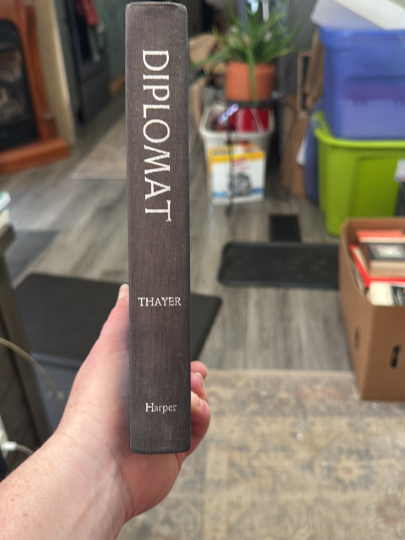 Book titled 'Diplomat' by Charles W. Thayer, published by Harper