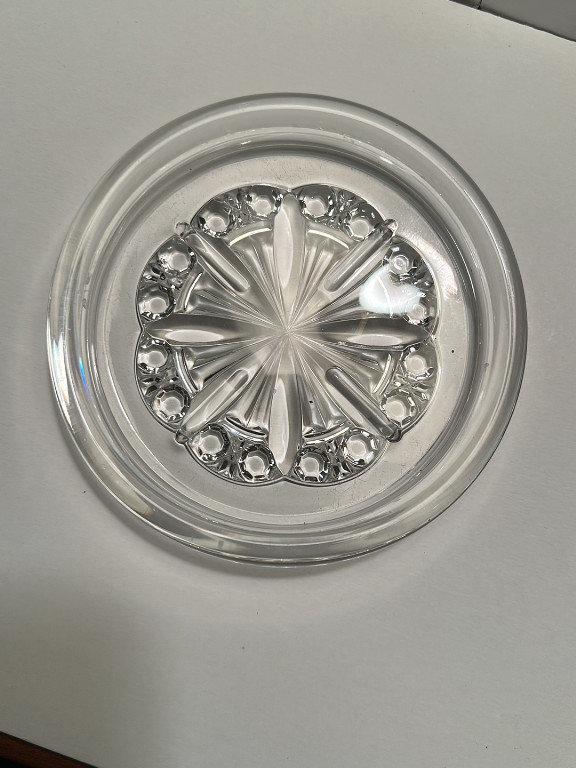 Crystal wine coaster from the 'Rosace' pattern by Baccarat
