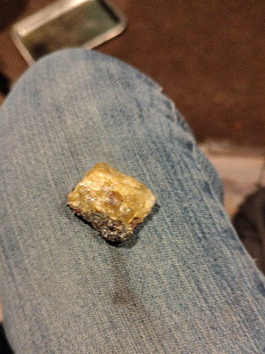Natural rough yellow diamond crystal