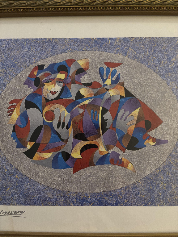 Seriolithograph titled 'Missing' by Anatole Krasnyansky