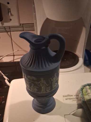 Ceramic decorative pitcher 'Avonshire Blue' by Avon