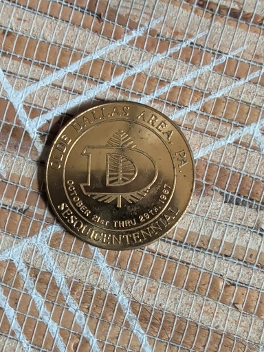 Bronze commemorative medal
Olde Dallas Area, PA Sesquicentennial 1817-1967