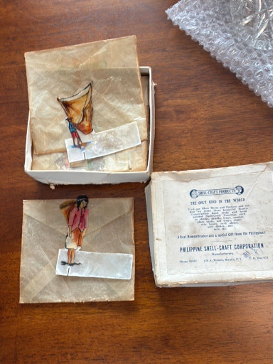 Paper doll set titled 'The Next King in the World' by Philippine Shell-Craft Corporation