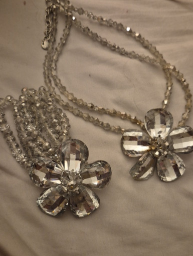 Crystal flower necklaces by Butler and Wilson