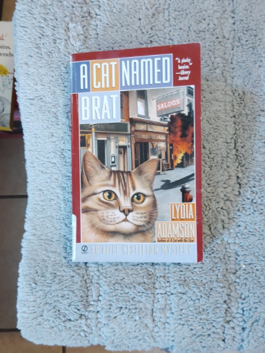 Paperback book titled 'A Cat Named Brat' by Lydia Adamson