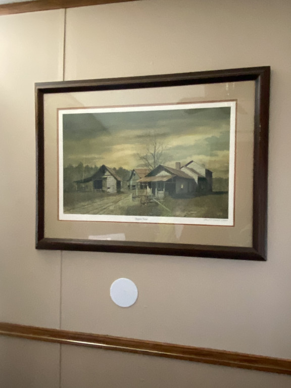 Watercolor painting titled 'Supper Time' by Ward Nichols