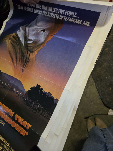 Original 1977 one-sheet movie poster for 'The Town That Dreaded Sundown'