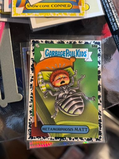 Garbage Pail Kids trading card titled 'Metamorphosis Matt' by Topps