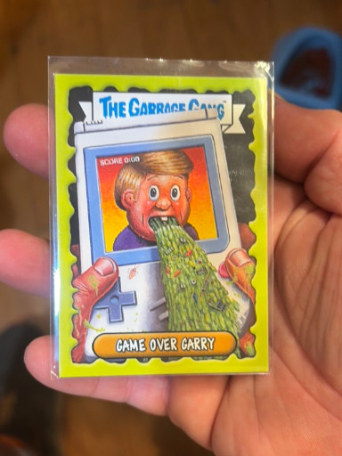 Garbage Pail Kids trading card titled 'Game Over Gary' from 2004 All-New Series 2 by Topps