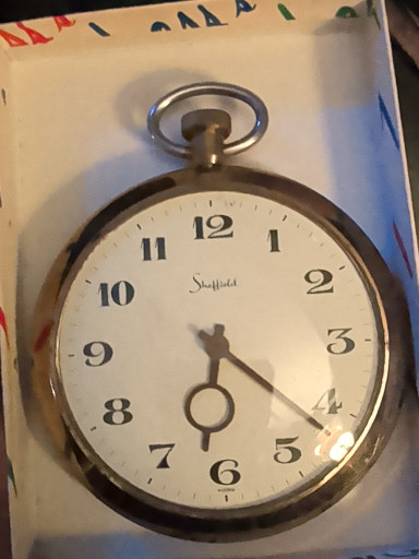Vintage mechanical pocket watch by Sheffield